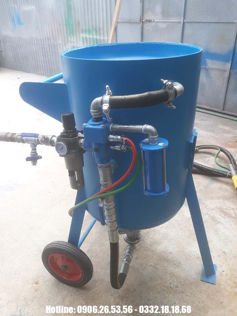 máy phun bi, hạt thép , cát (1)