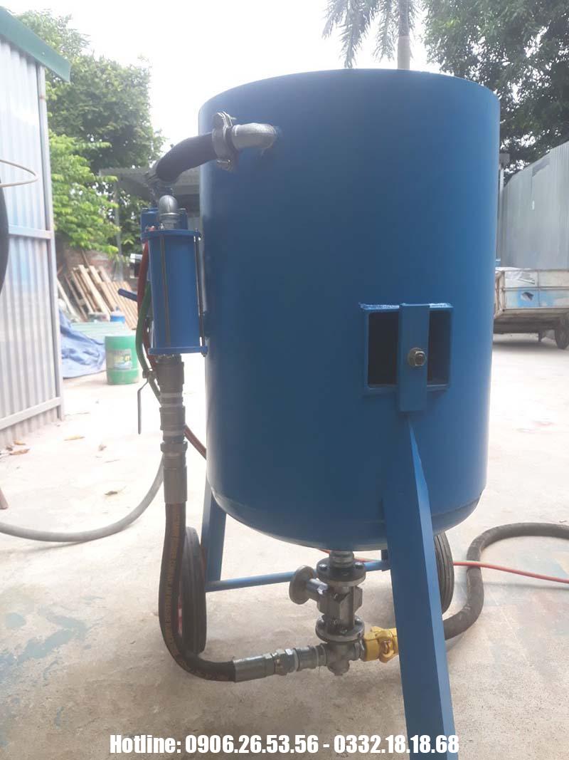 máy phun bi, hạt thép , cát (2)